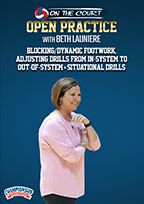 Cover: beth launiere: blocking/dynamic footwork, adjusting drills from in-system to out-of-system + situational drills