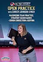 Cover: christy johnson-lynch: maximizing team practice, strategy-based games + error correction & serving