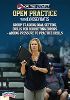 Cover: lyndsey oates: group training, goal setting, drills for correcting errors + adding pressure to practice drills